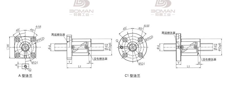 KURODA GR2505ES-CALR 日本黑田滚珠丝杠型号规格