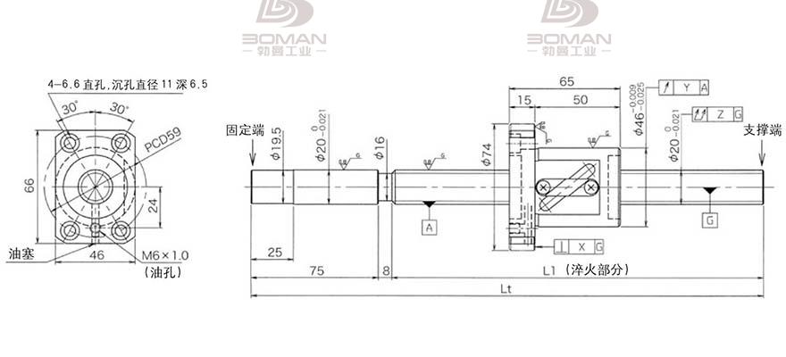 KURODA GG2010DS-BALR-0605A 黑田精工丝杆怎么安装图解