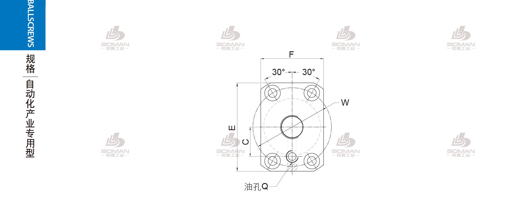 PMI PTR1510T3C7S-0450 pmi滚珠丝杠的轴环作用